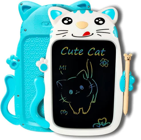 Adorable Cat-Themed Drawing Tablet for Kids
