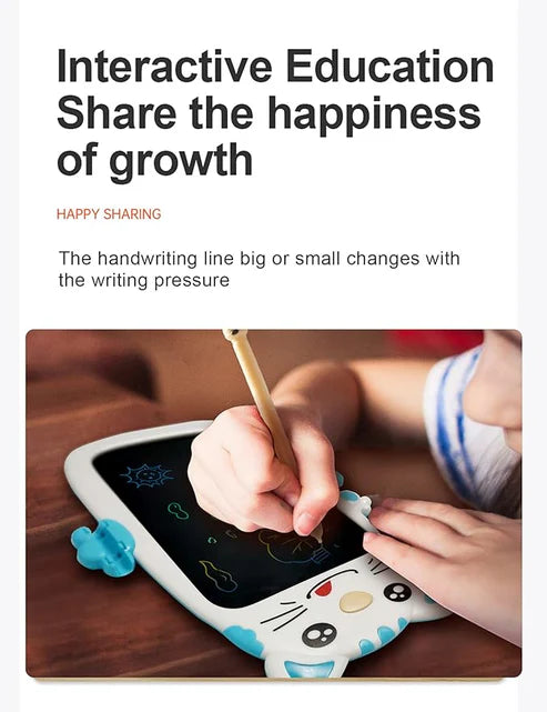 Adorable Cat-Themed Drawing Tablet for Kids