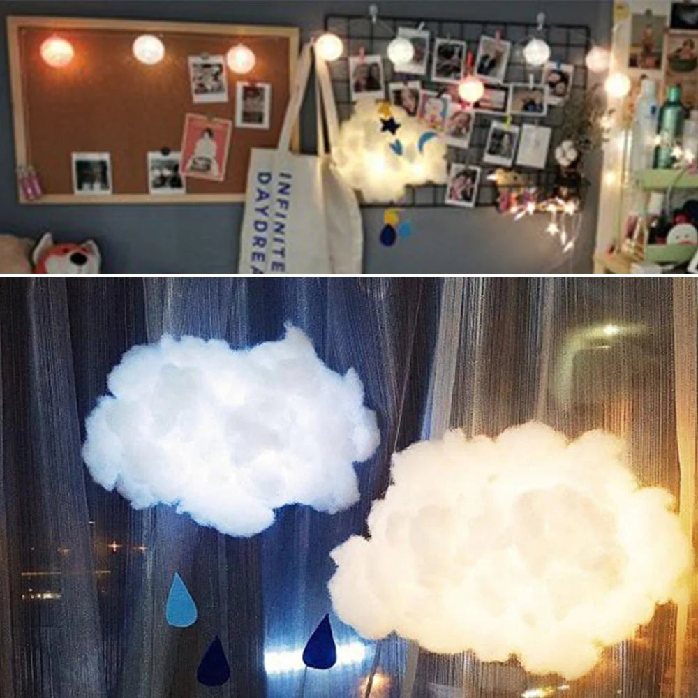 DIY Cloud Dream Catcher Light Decor