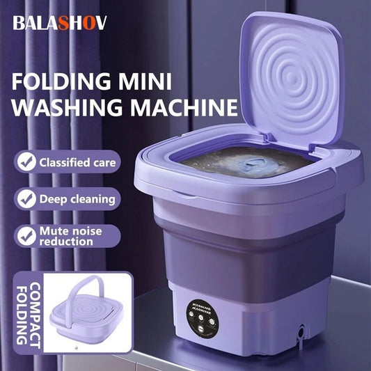 8L Foldable Mini Washing Machine & Dryer