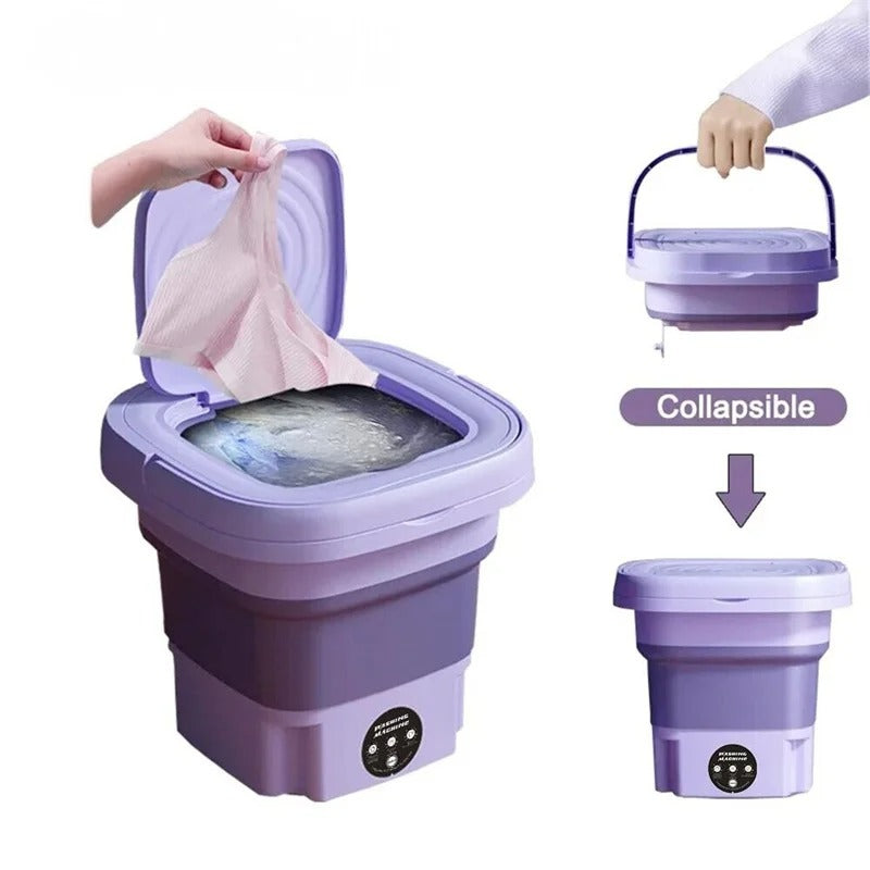 8L Foldable Mini Washing Machine & Dryer