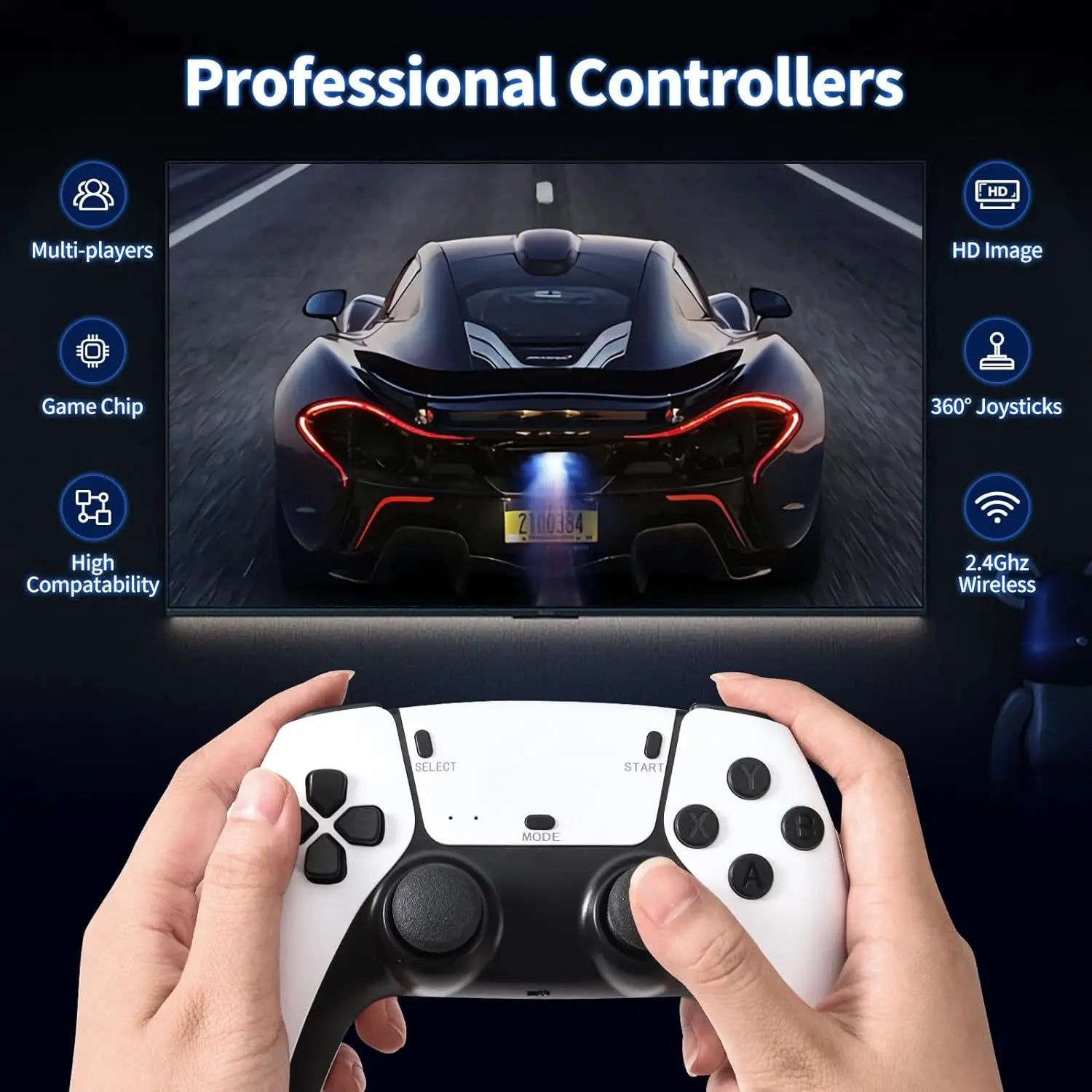 RetroPlay™ M15 Mini TV Game Stick – 30,000+ Games
