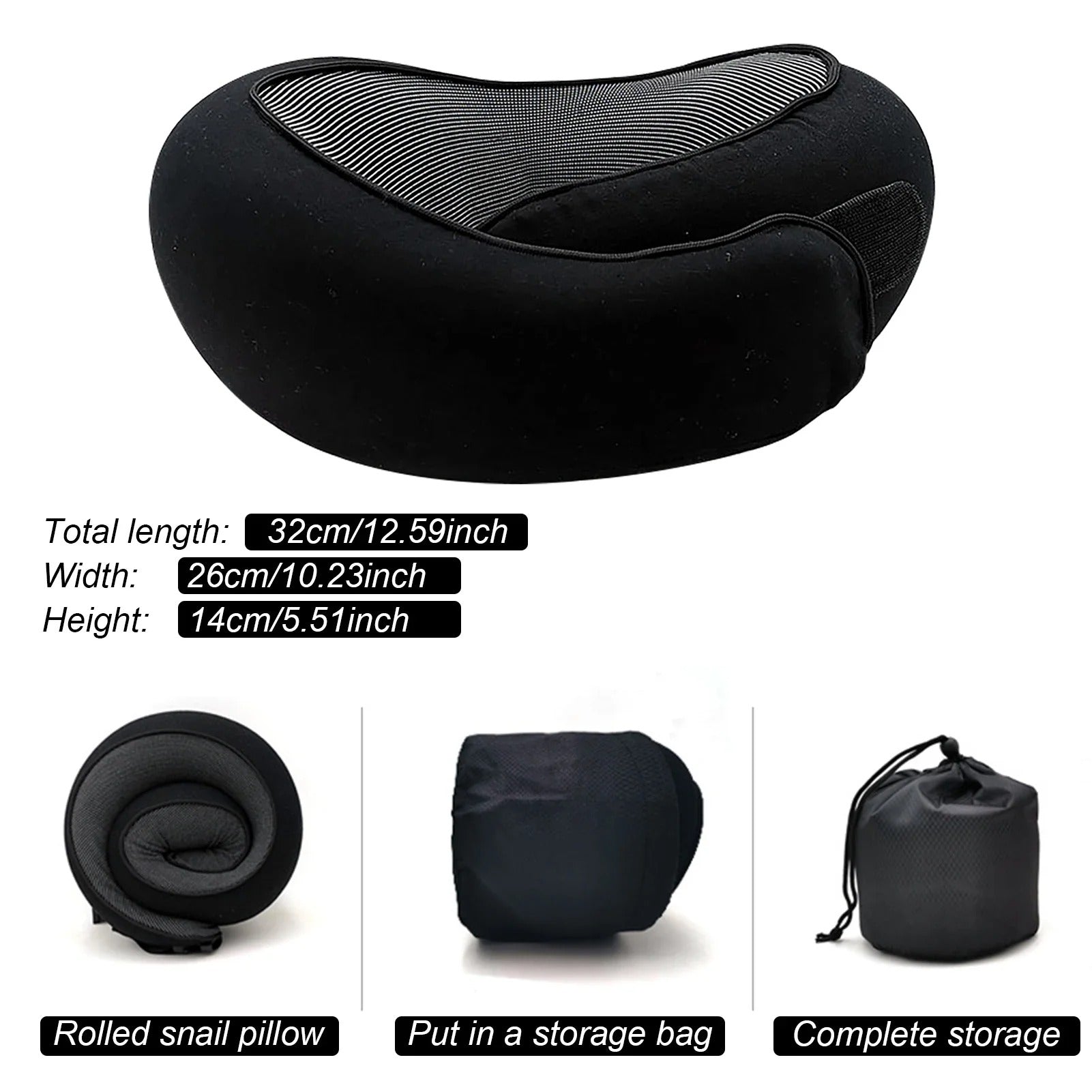 U-Shaped Memory Foam Travel Neck Pillow