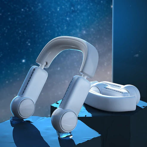 Wearable USB Neck Fan – Bladeless & Portable