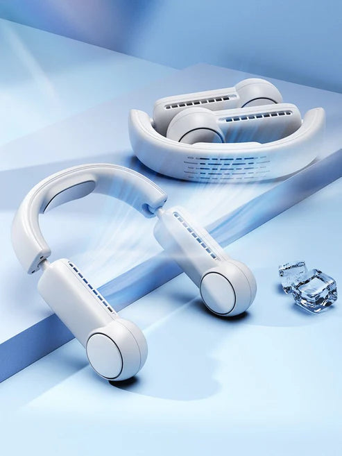 Wearable USB Neck Fan – Bladeless & Portable