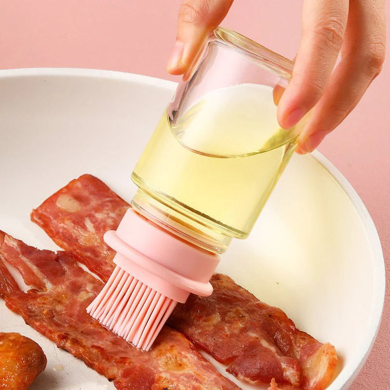 Portable Silicone Oil Bottle for Barbecue & Baking