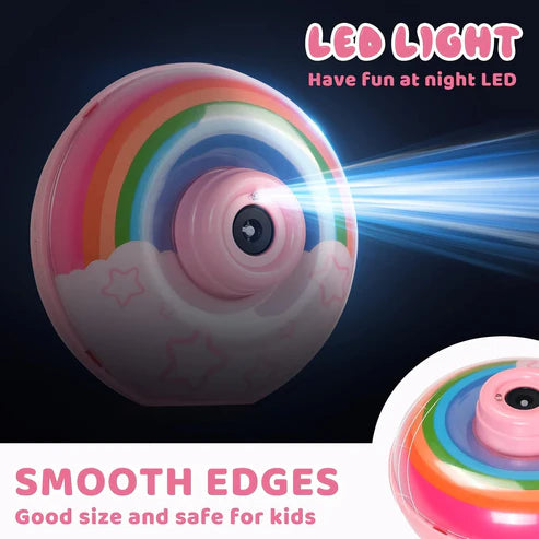 Rainbow Bubble Machine for Kids' Fun